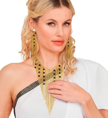 [WID7525C] Set bijoux or et noir