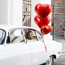Herz-Luftballon rot 45 cm