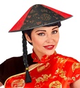 Chapeau Chinois avec natte