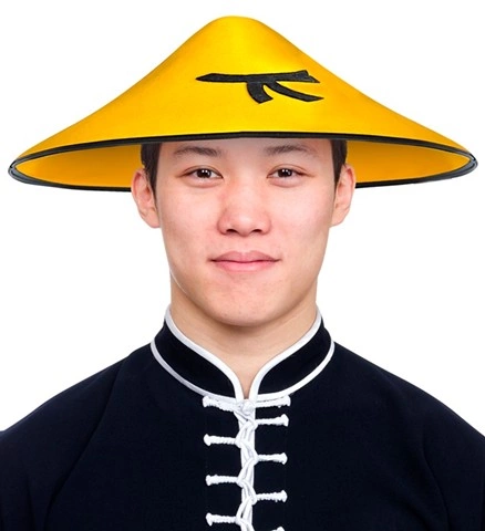 [WID2508L] Yellow Chinese hat