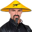 Chapeau chinois jaune