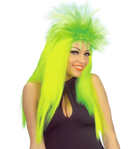 [WID6350K] Neon punk wig, 3 assorted colours