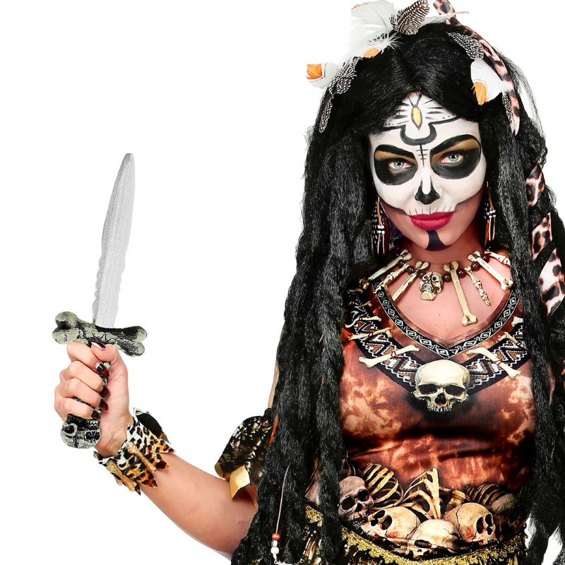 [WID8600K] Dagger with Skulls