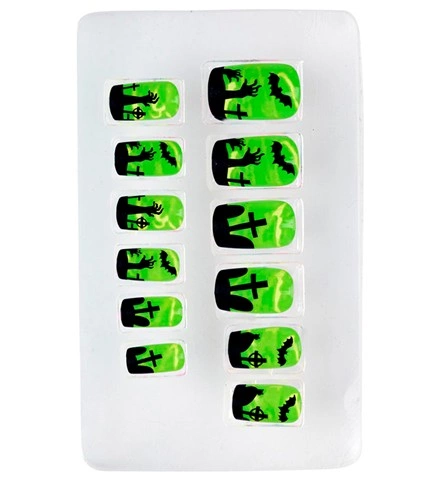 [WID05367] Set de 12 ongles néon Halloween