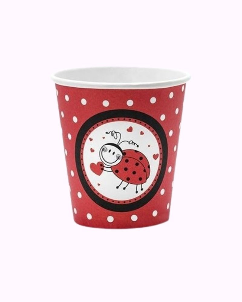 ﻿6 Gobelets Coccinelle﻿