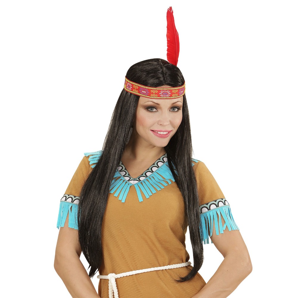 [WID06767] Perruque d'Indienne avec bandeau
