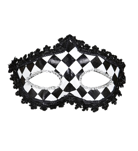 [WID00856] Checkered Pierrot mask