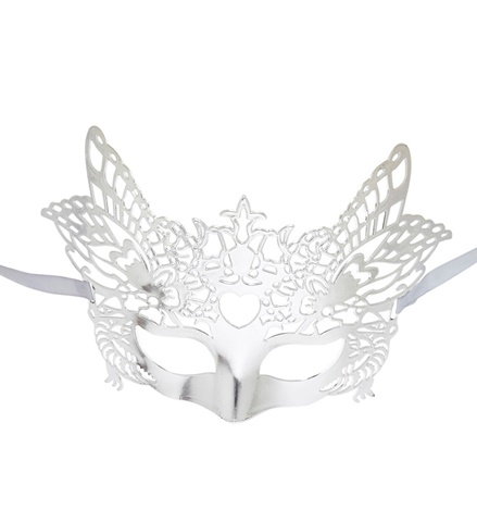 [WID0306A] Masque vénitien argenté
