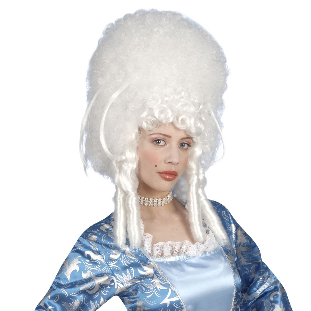 [WIDB0793] Perruque blanche Madame Bovary - Baroque