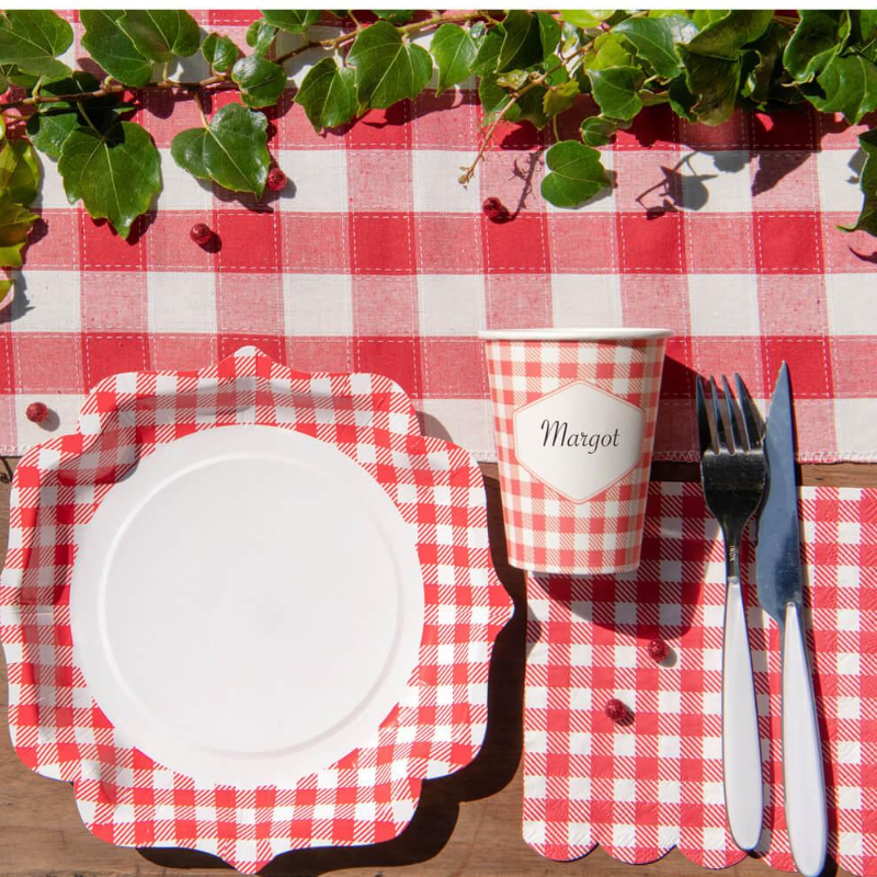 [SAN7269] Assiettes en carton Guinguette