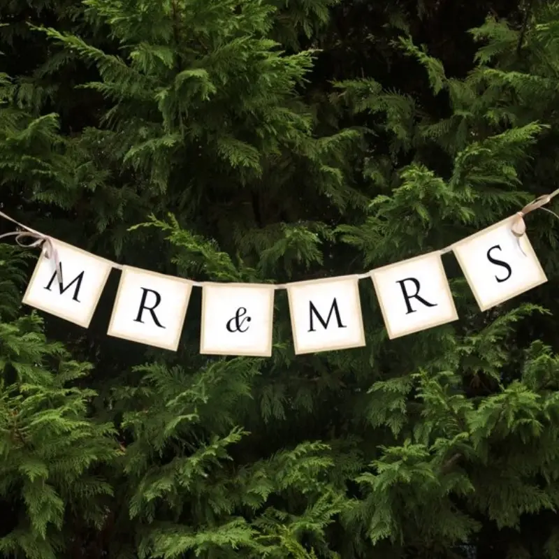 Guirlande 'Mr & Mrs'