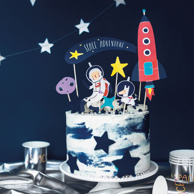 [PARKPT37] Cake Topper Weltraum
