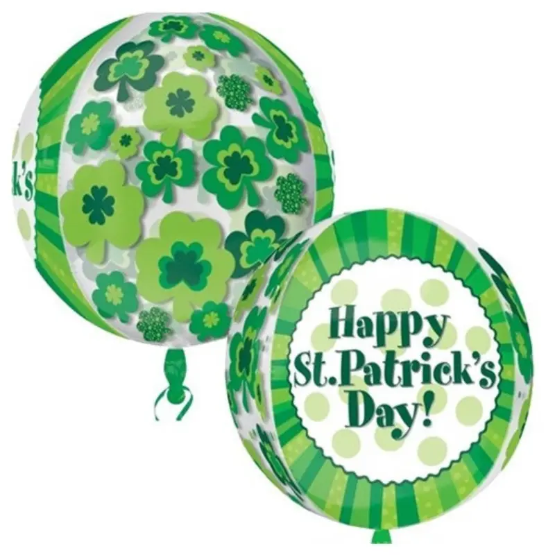 [AMS2999401] Ballon Sphère "Happy St Patrick's Day" 43 cm