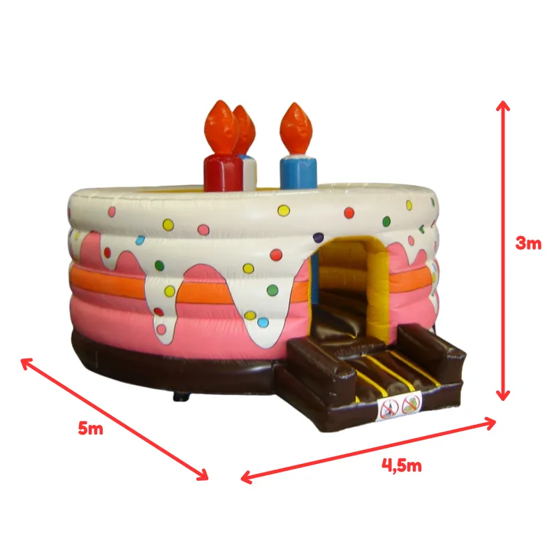 [A007 - Birthday Cake] Structure Gonflable Birthday Cake