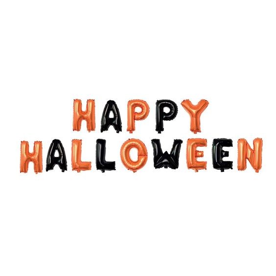 [PCL70811] Guirlande de ballons "HAPPY HALLOWEEN" 30 cm