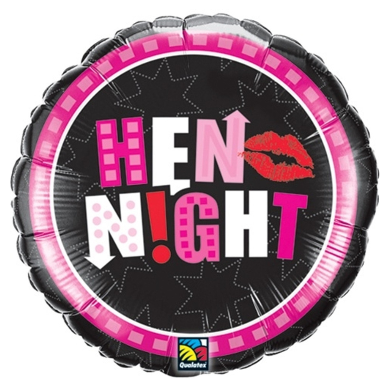 [ABC14056] Luftballon 45 cm "Hen N!ght" - Junggesellinnenabschied