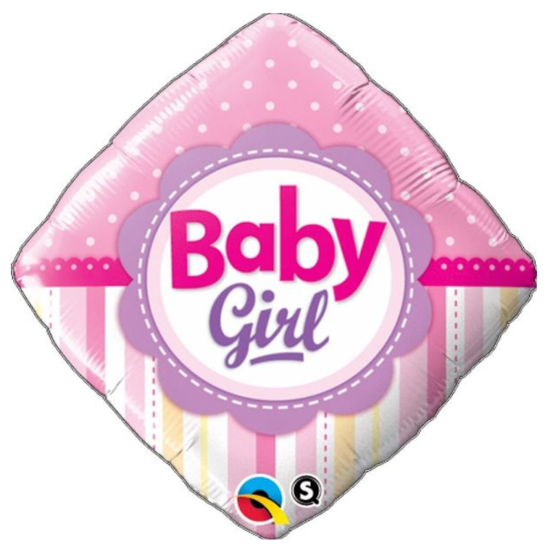 [ABC14400] Diamantballon "Baby Girl" - 45 cm