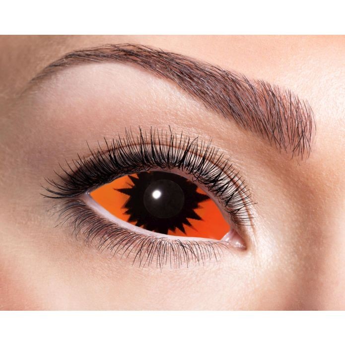 [ZOE84091541.S.09.000] Lentilles sclère intégrale Orange Démon