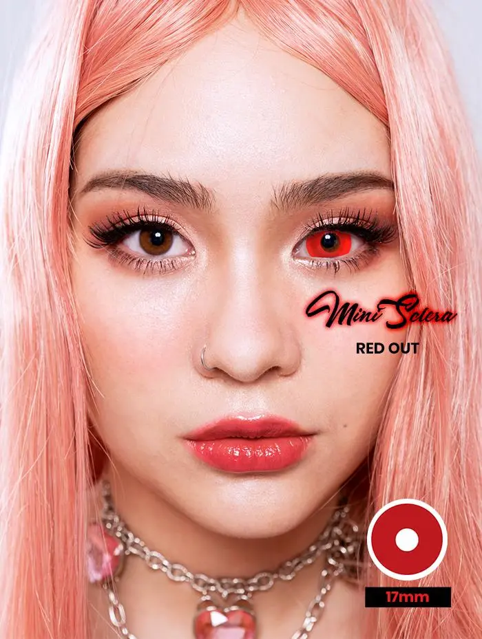 Lentilles mini Sclera Red Devil