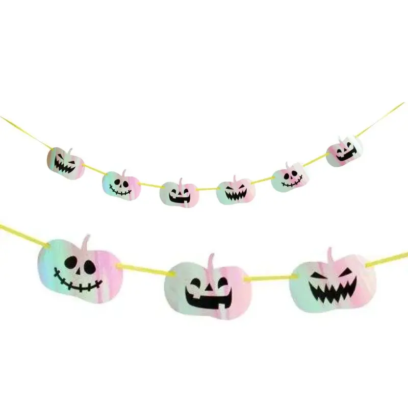 Guirlande citrouille pastel fluo