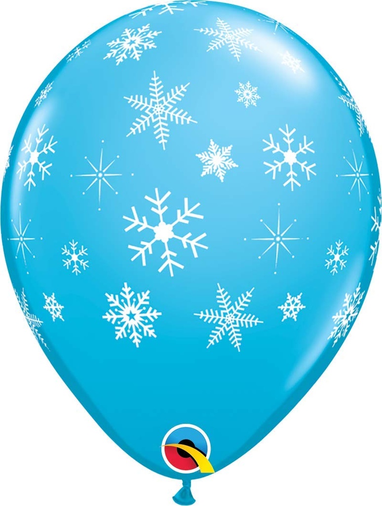 [ABC33531] snowflakes/sparkles robin's egg blue*25 11"