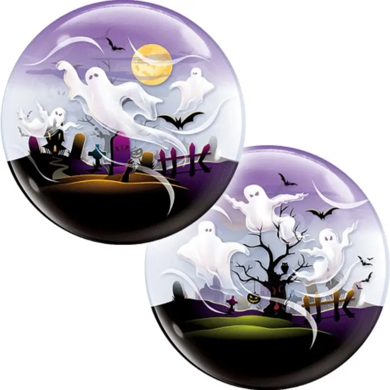 [ABC36565] Ballon Bubble cimetière hanté 56 cm