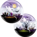 Ballon Bubble cimetière hanté 56 cm