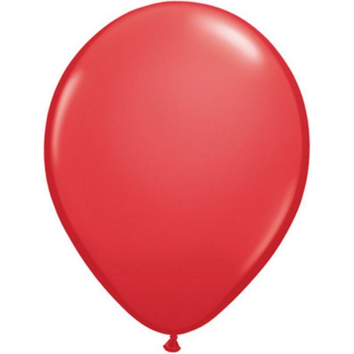 Ballons latex 11"/28 cm rouge, paquet de 100 - Qualatex