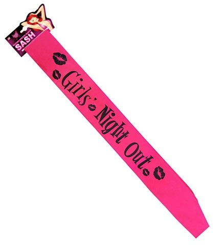 [WID8853G] Satin Sash 'Girls Night Out'