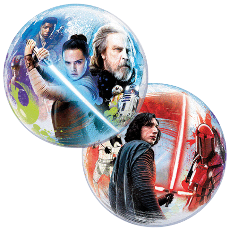 [ABC55252] Ballon Bubble The Last Jedi Licence 22"