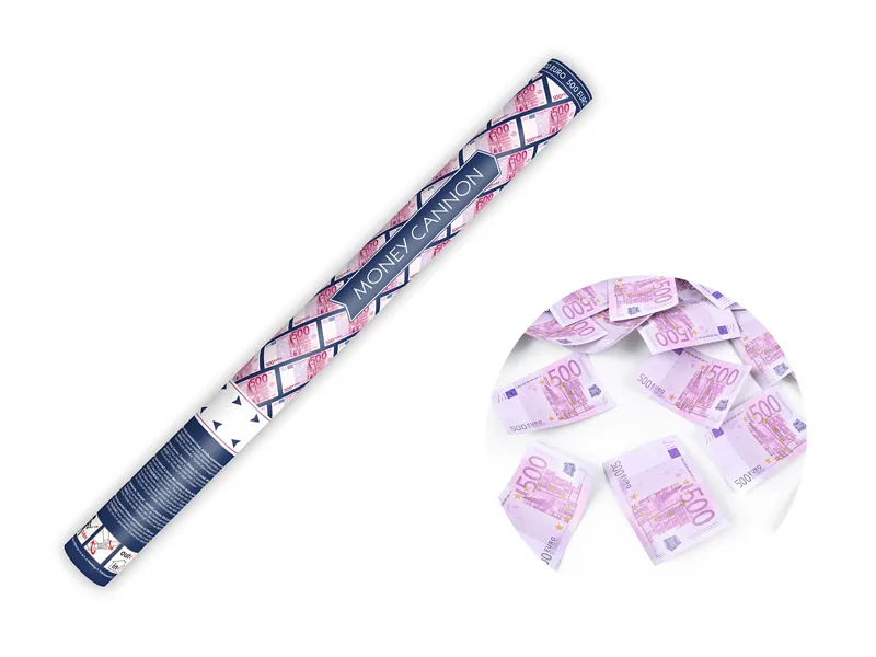 [PARTUKE60] Canon à confettis - billets de 500 euros