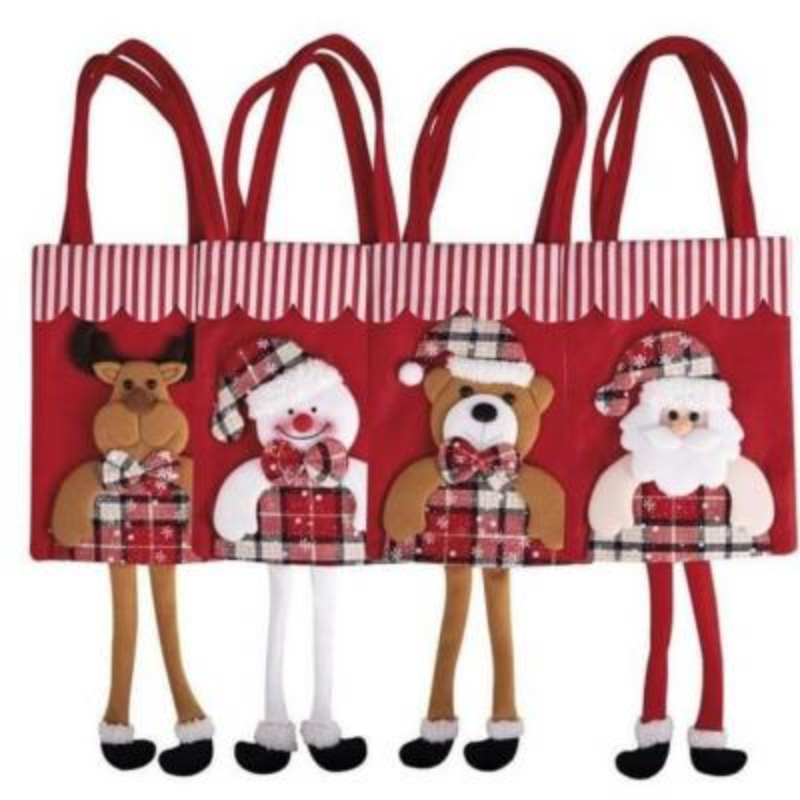 Sacs cadeaux de Noël en peluche 27 cm