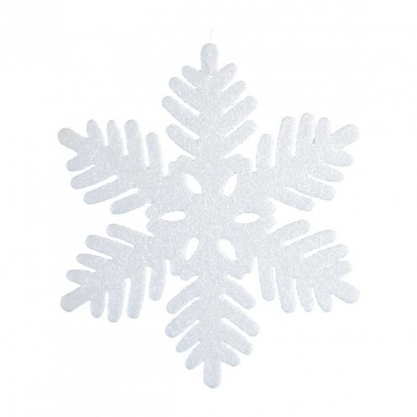 [AMS191360] Sachet de flocons de neige à paillettes 10cm