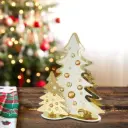 Décoration Sapins effet miroir or