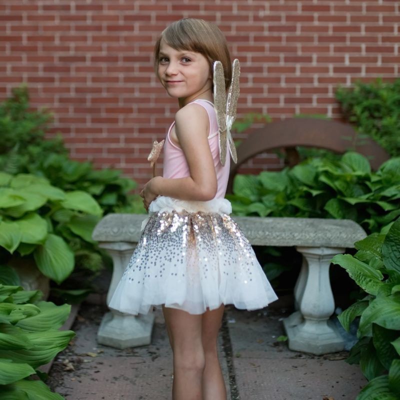 [GRE41755] Gold Sequin Butterfly Set 4-6 Years