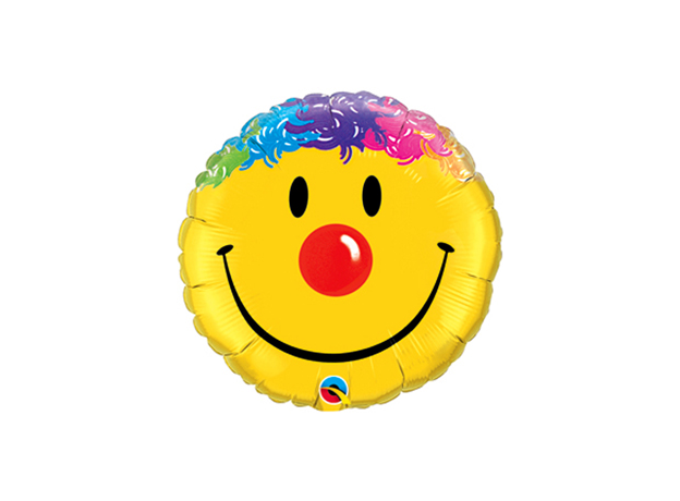 [ABC98163] Ballon alu Smiley cheveux arc-en-ciel 36''