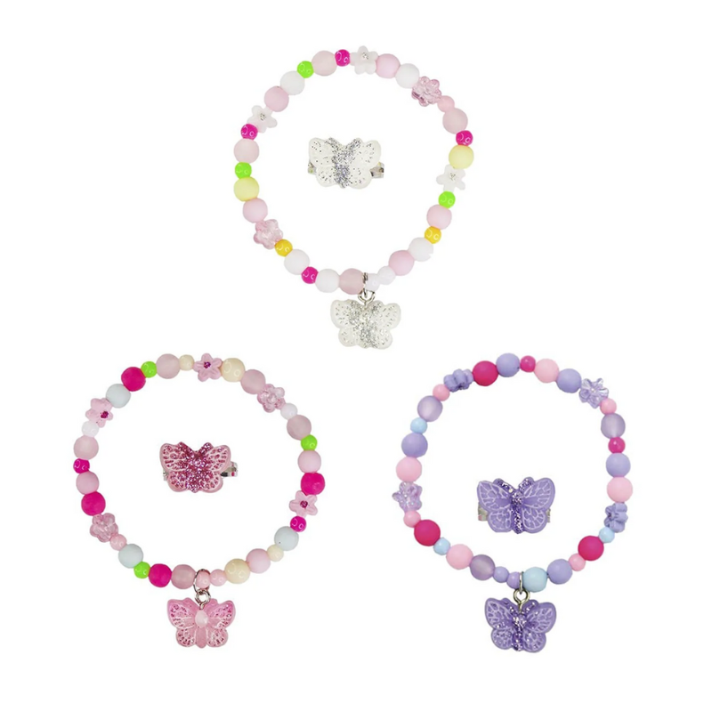 [GRE84004] Butterfly bracelet and ring set
