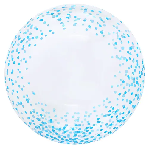 Bubble confettis bleu 20" – Eanjia