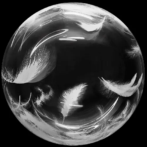 Bubble plumes blanches 18" - Eanjia