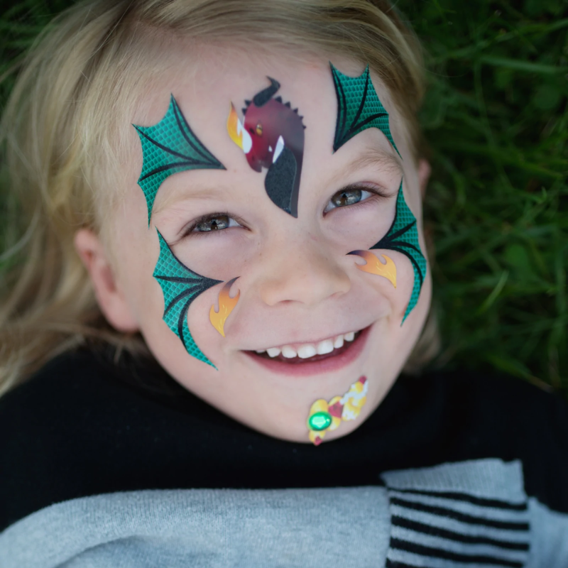[GRE87602] Stickers visage Dragon