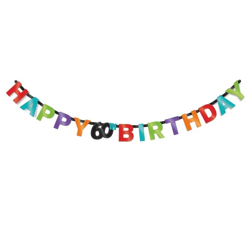 [AMS120092] Guirlande d'anniversaire - 60 ans 
