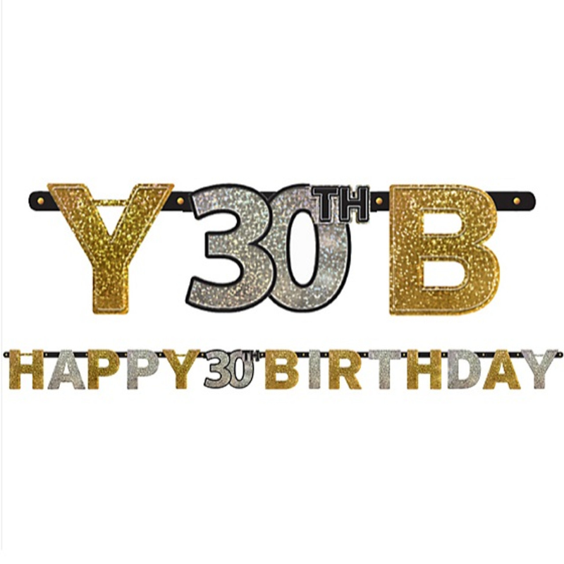 [AMS120207] Guirlande "Happy 30th Birthday"