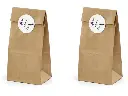Sachets kraft et stickers "Thank you", lot de 6