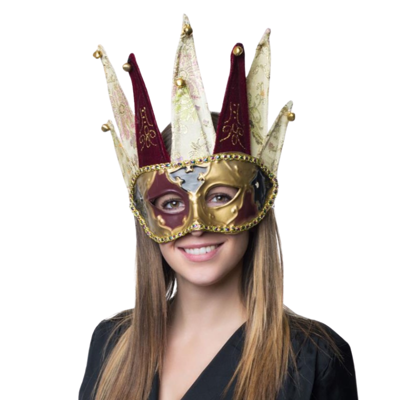 [FUN61438] Venezianische Maske mit Glöckchen