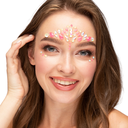 Bijoux de visage glow in the dark "Pink Flamingo" 