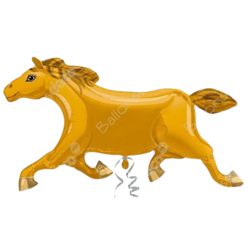 Ballon cheval brun 