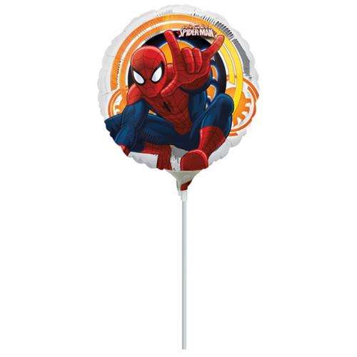 Ballon tige rond Ultimate Spiderman 9"