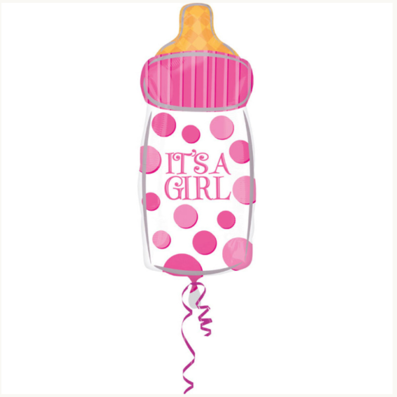 [AMS2680101] Luftballon Babyflasche "It's a Girl" 58 cm