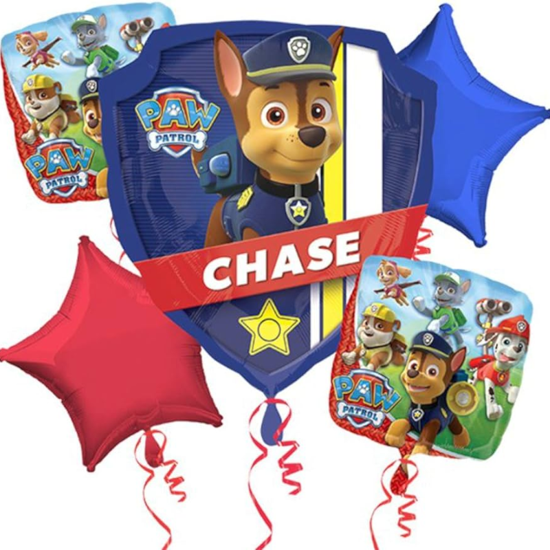 [AMS3272301]  BOUQUET DE 5 BALLONS PAW PATROL