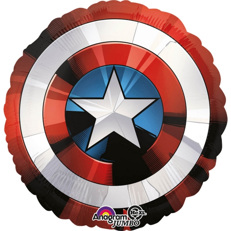 Ballon alu bouclier Captain America™ 28"